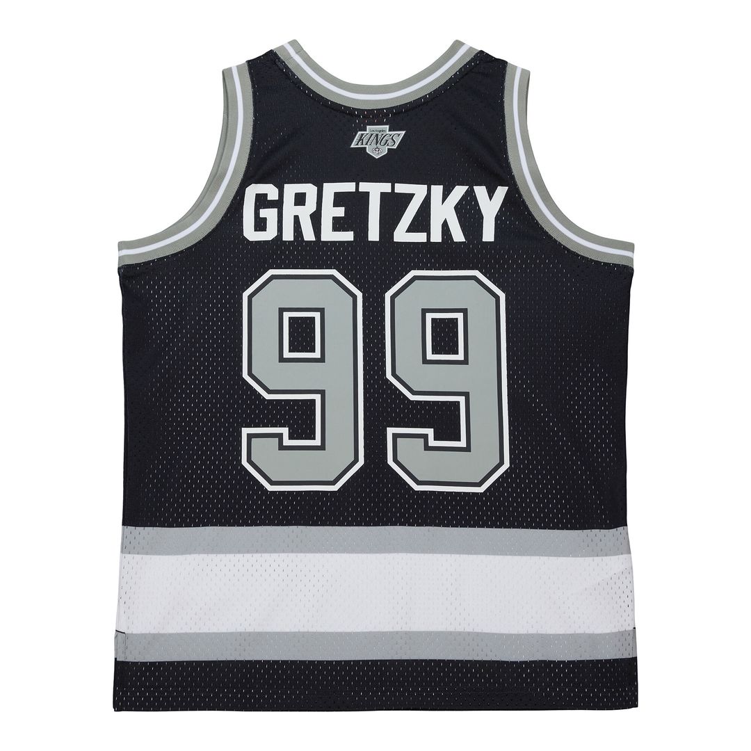 Wayne Gretzky Los Angeles Kings Mitchell & Ness Unisex Maxxed Out Fashion Basketball Jersey - Black