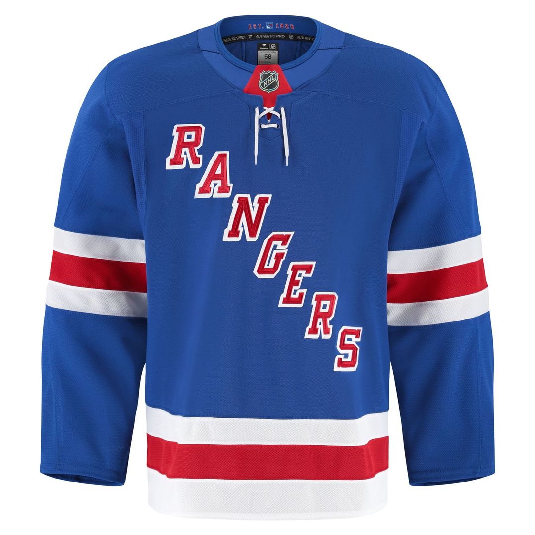 New York Rangers Fanatics Home Authentic Pro Jersey - Royal