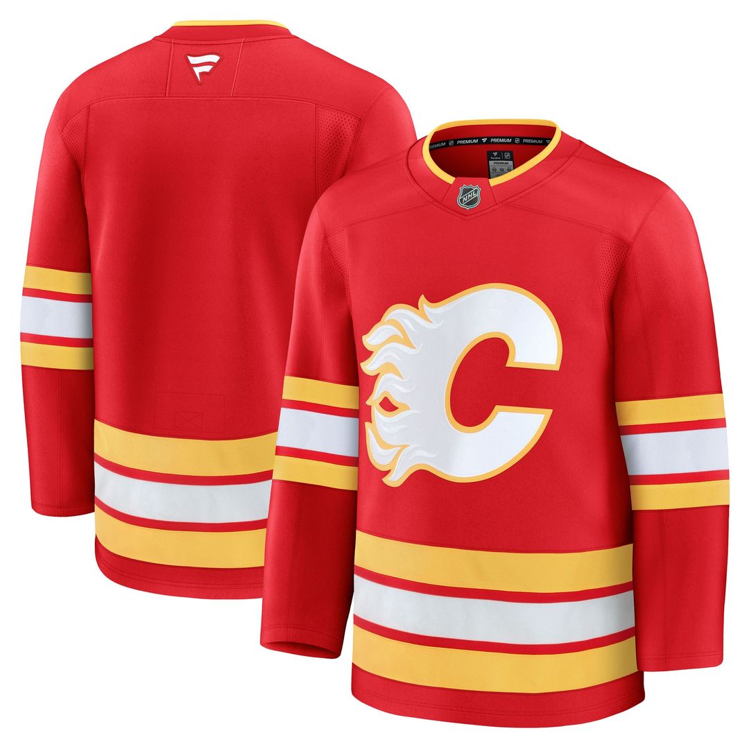 Calgary Flames Fanatics Away Premium Jersey - White