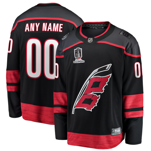 Carolina Hurricanes Fanatics 2026 Stanley Cup Champions Home Breakaway Custom Jersey - Black