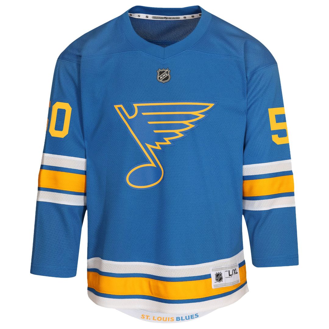 Jordan Binnington St. Louis Blues Outerstuff Youth Home Player Replica Jersey - Blue