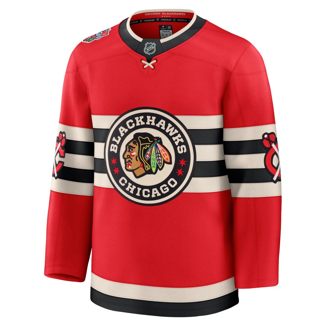 Chicago Blackhawks Fanatics 2025 NHL Winter Classic Premium Jersey - Red