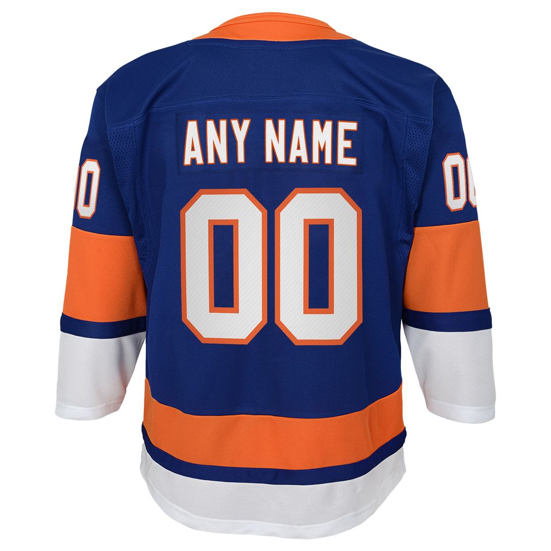 New York Islanders Youth Home Premier Custom Jersey - Blue