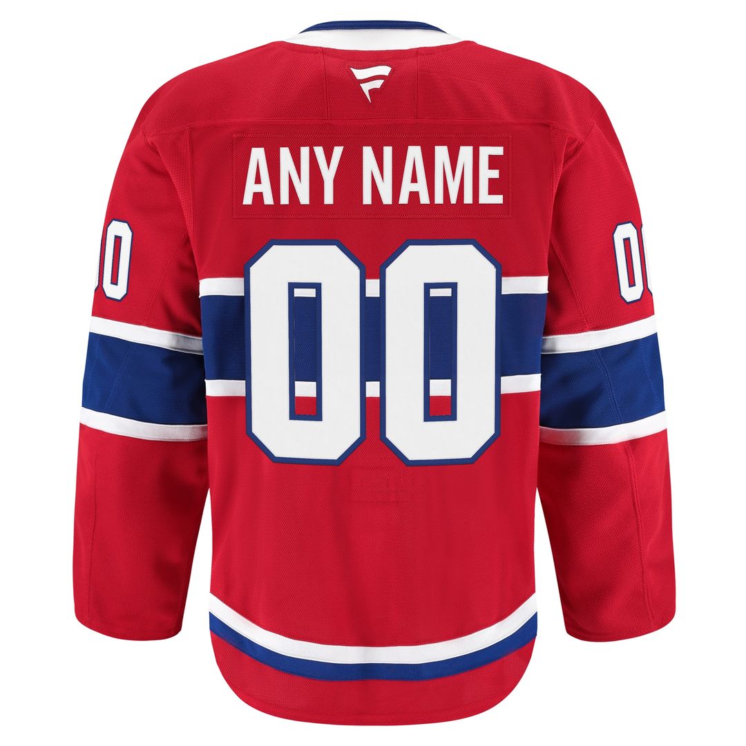 Montreal Canadiens Fanatics Home Authentic Pro Custom Jersey - Red