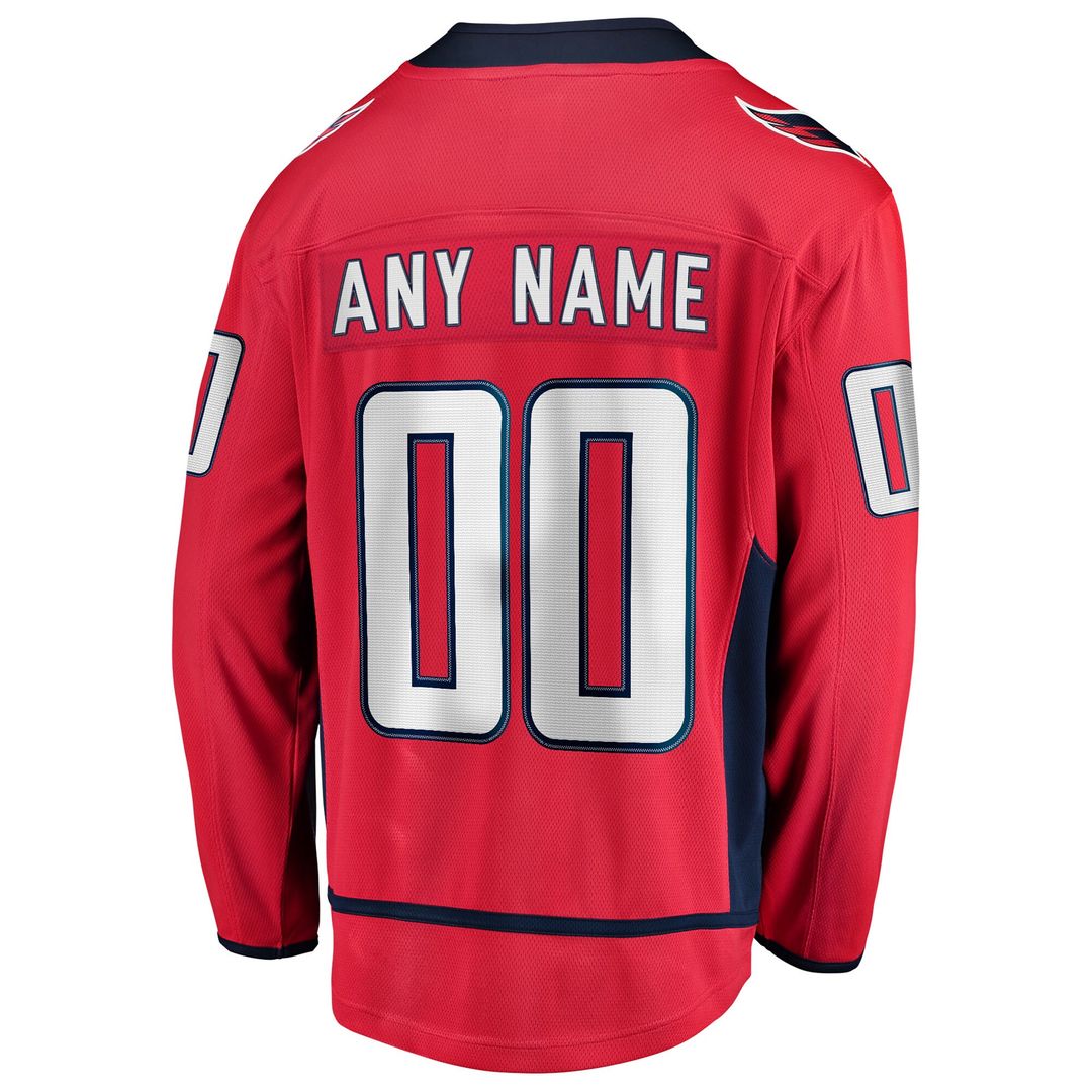 Washington Capitals Fanatics Home Breakaway Custom Jersey - Red