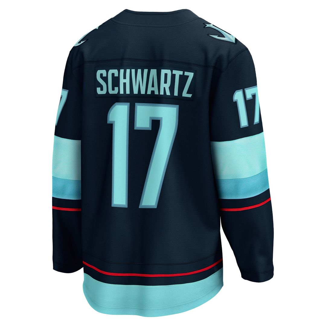 Jaden Schwartz Seattle Kraken Fanatics Home Breakaway Player Jersey - Navy