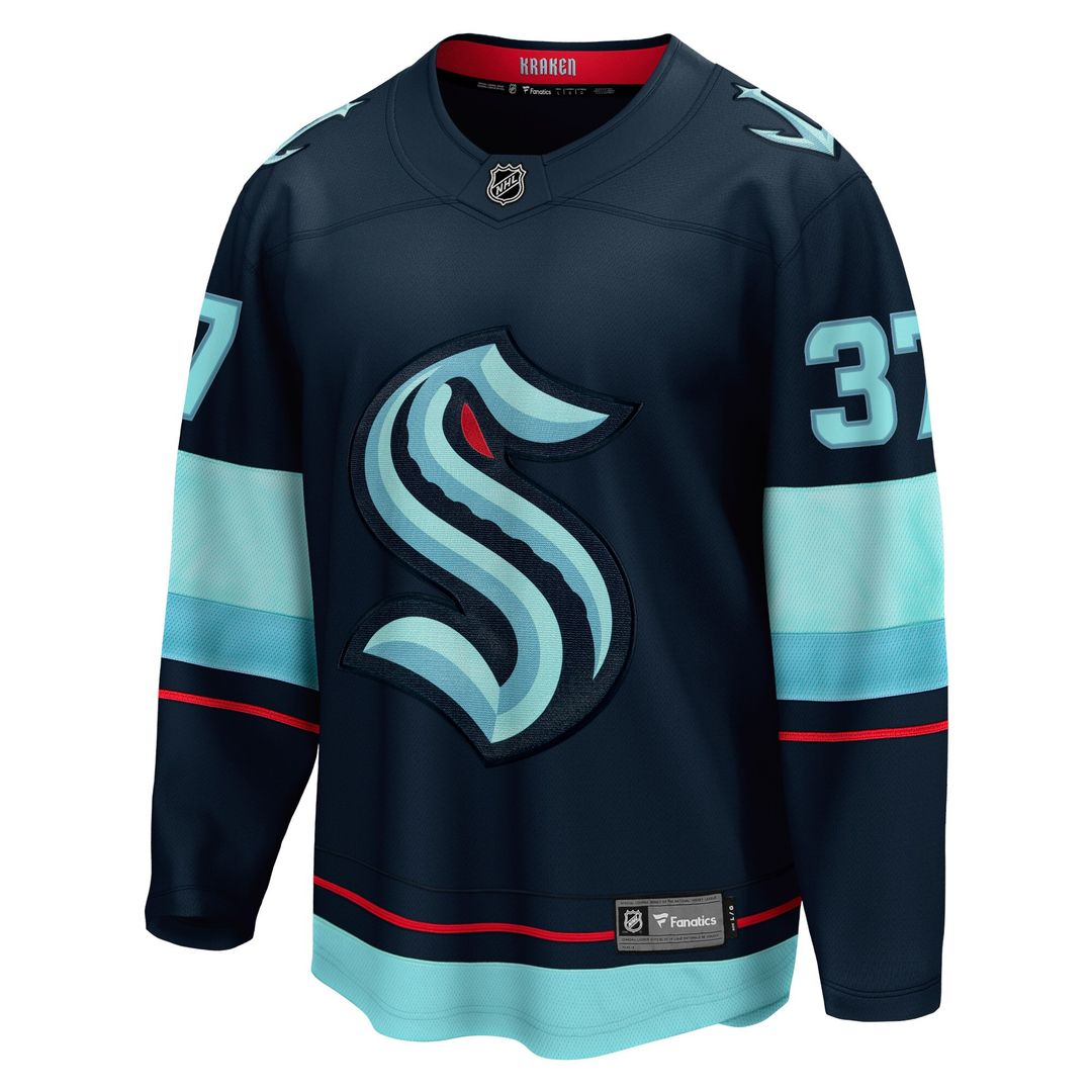 Yanni Gourde Seattle Kraken Fanatics Home Breakaway Player Jersey - Deep Sea Blue