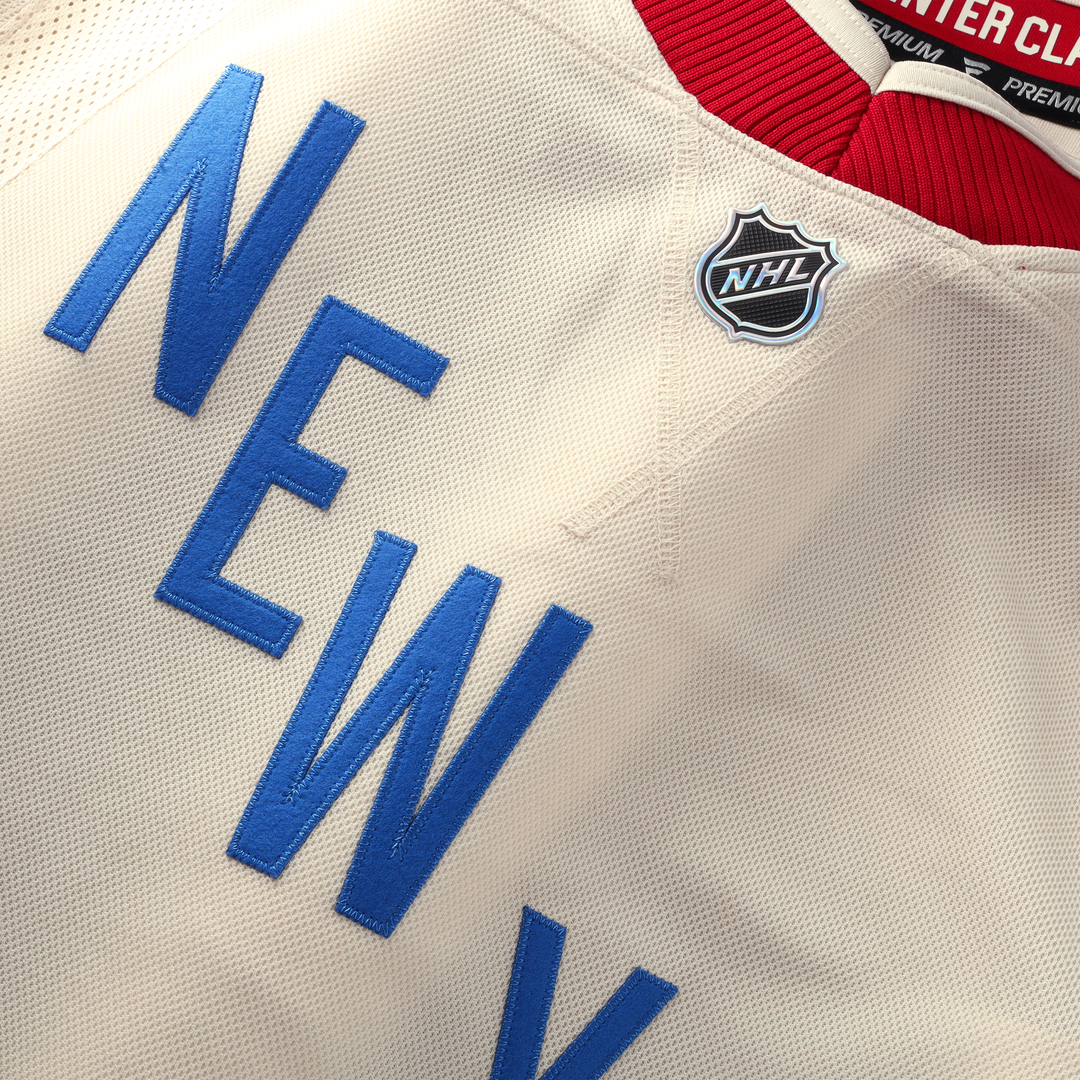 New York Rangers Fanatics 2026 NHL Winter Classic Premium Jersey - Beige