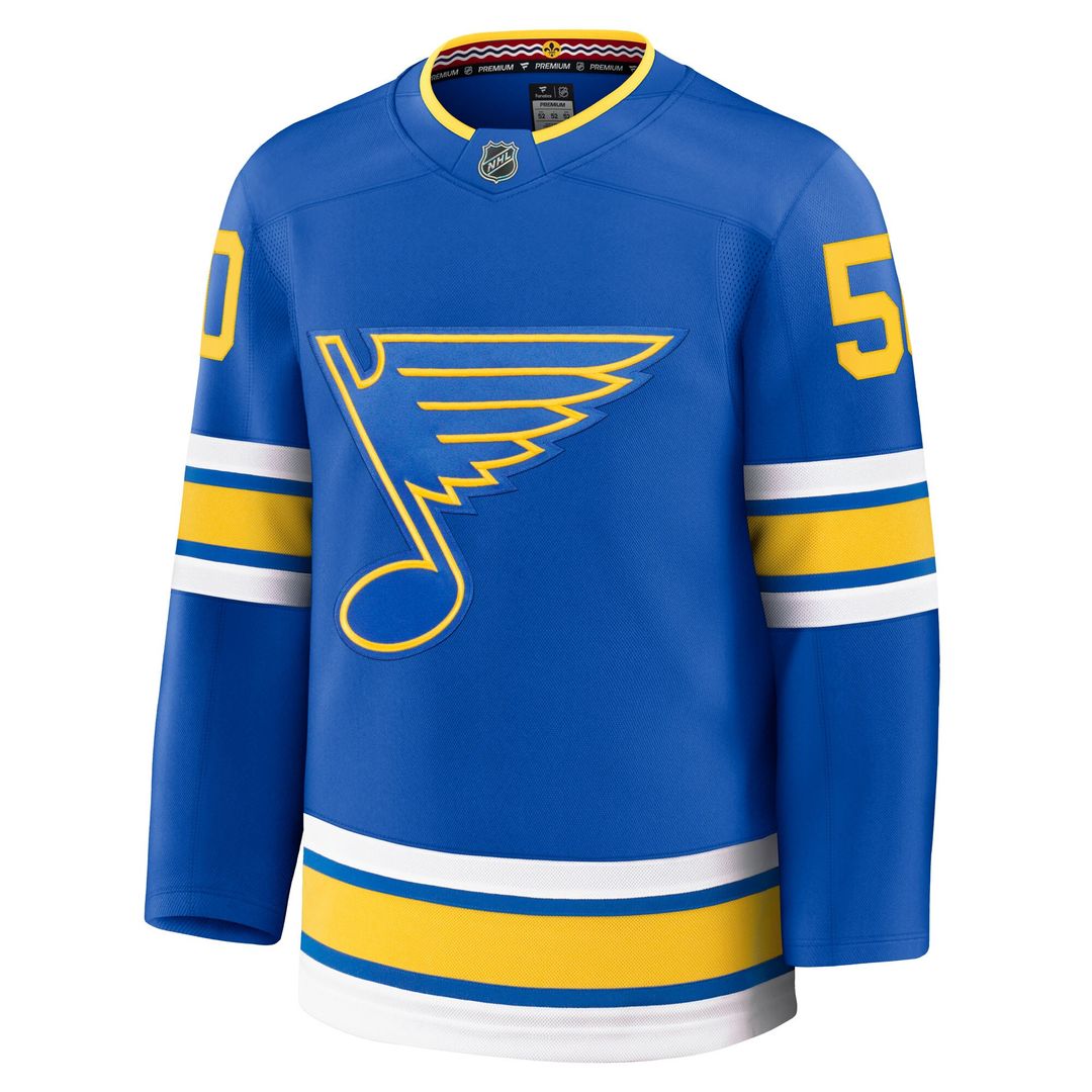 Jordan Binnington St. Louis Blues Fanatics Away Premium Player Jersey - White
