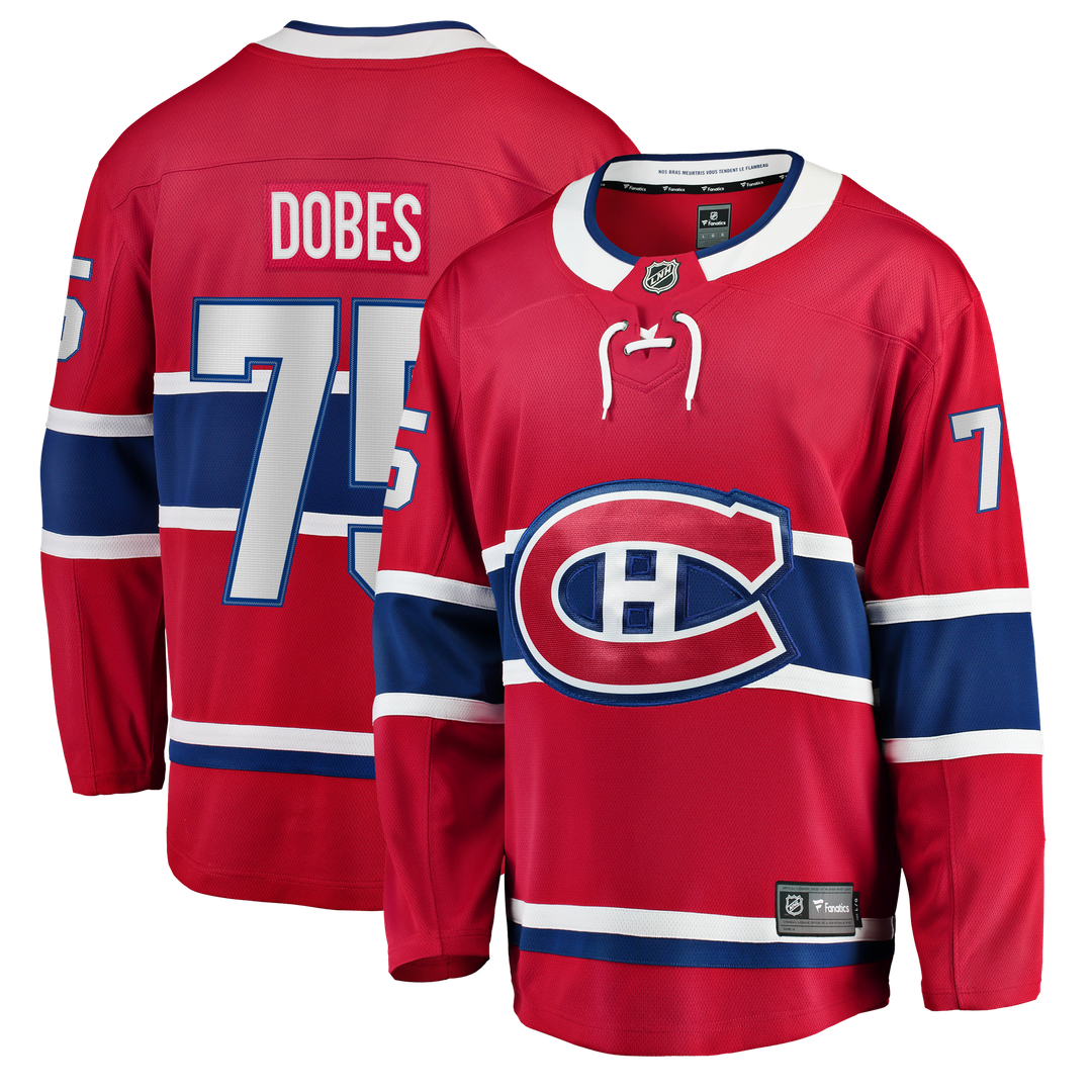 Jakub Dobes Montreal Canadiens Fanatics Home Breakaway Jersey - Red