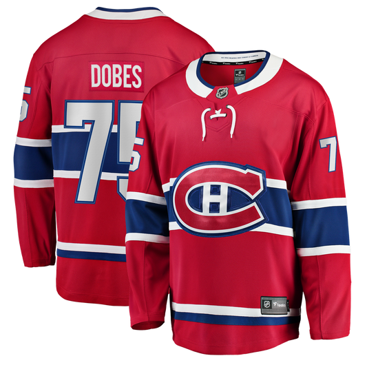 Jakub Dobes Montreal Canadiens Fanatics Home Breakaway Jersey - Red