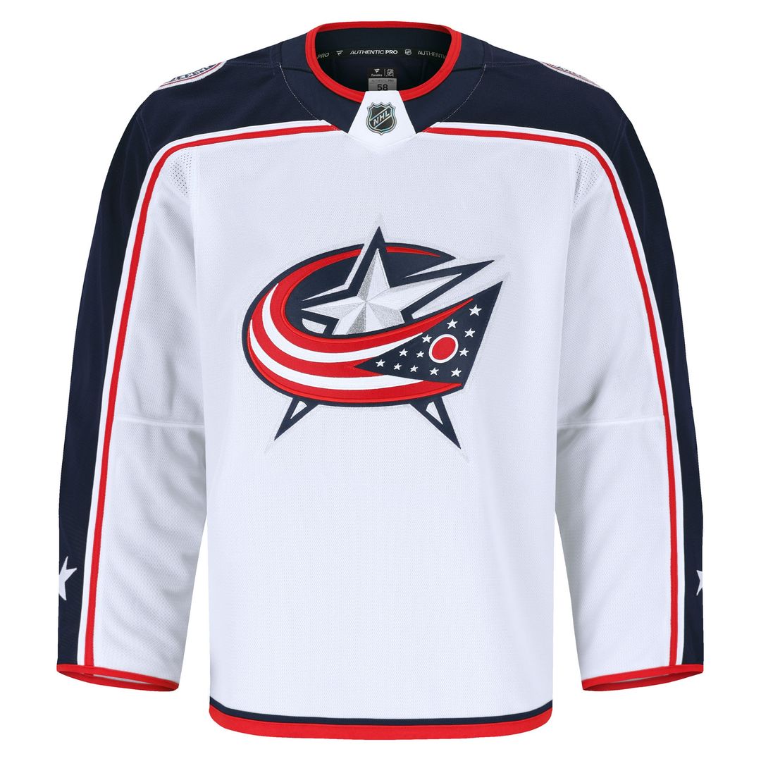 Columbus Blue Jackets Fanatics Away Authentic Pro Jersey - White
