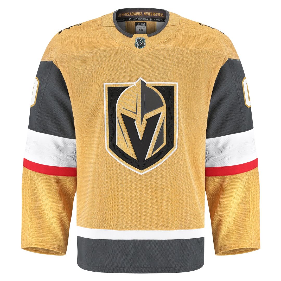Vegas Golden Knights Fanatics Home Authentic Pro Custom Jersey - Gold