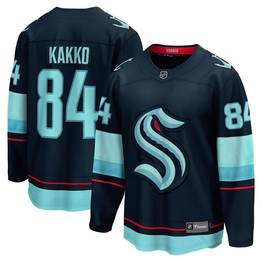 Kaapo Kakko Seattle Kraken Fanatics Home Breakaway Player Jersey - Deep Sea Blue