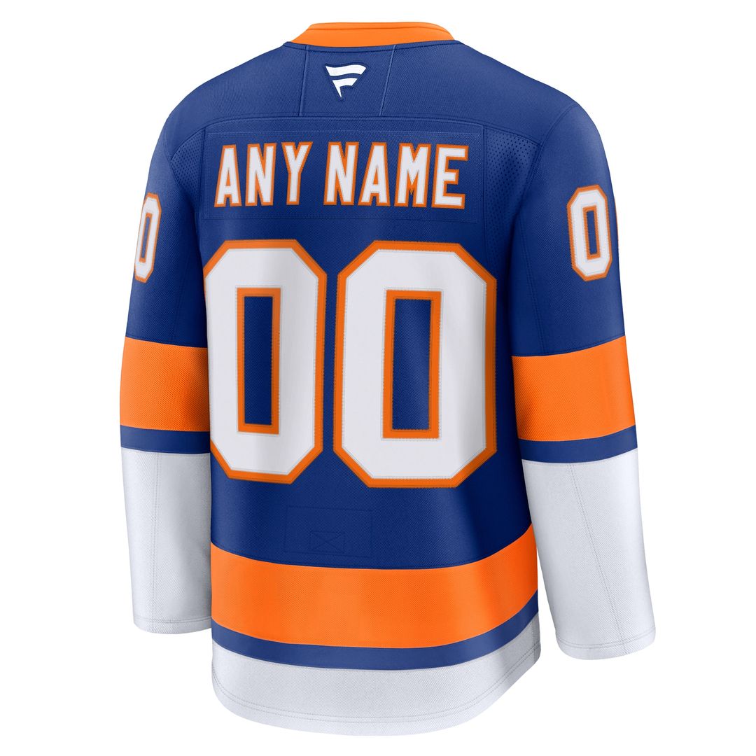 New York Islanders Fanatics Home Premium Custom Jersey - Royal