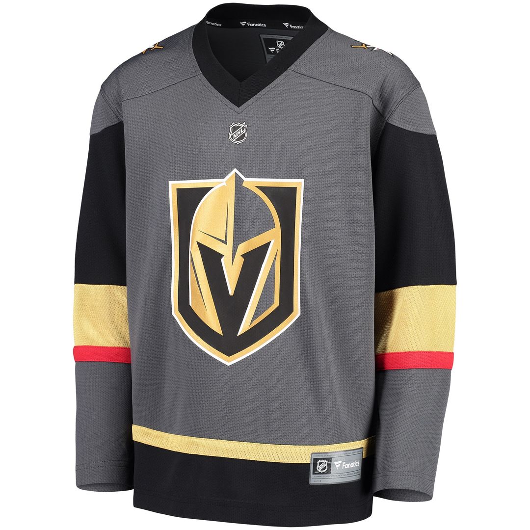 Vegas Golden Knights Fanatics Youth Alternate Replica Blank Jersey - Black