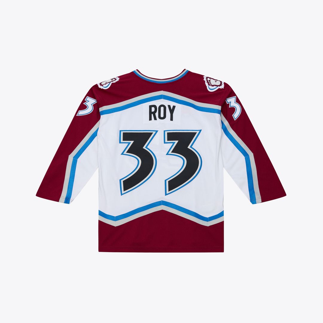 Patrick Roy Colorado Avalanche Mitchell & Ness 1995 Power Play Jersey - White