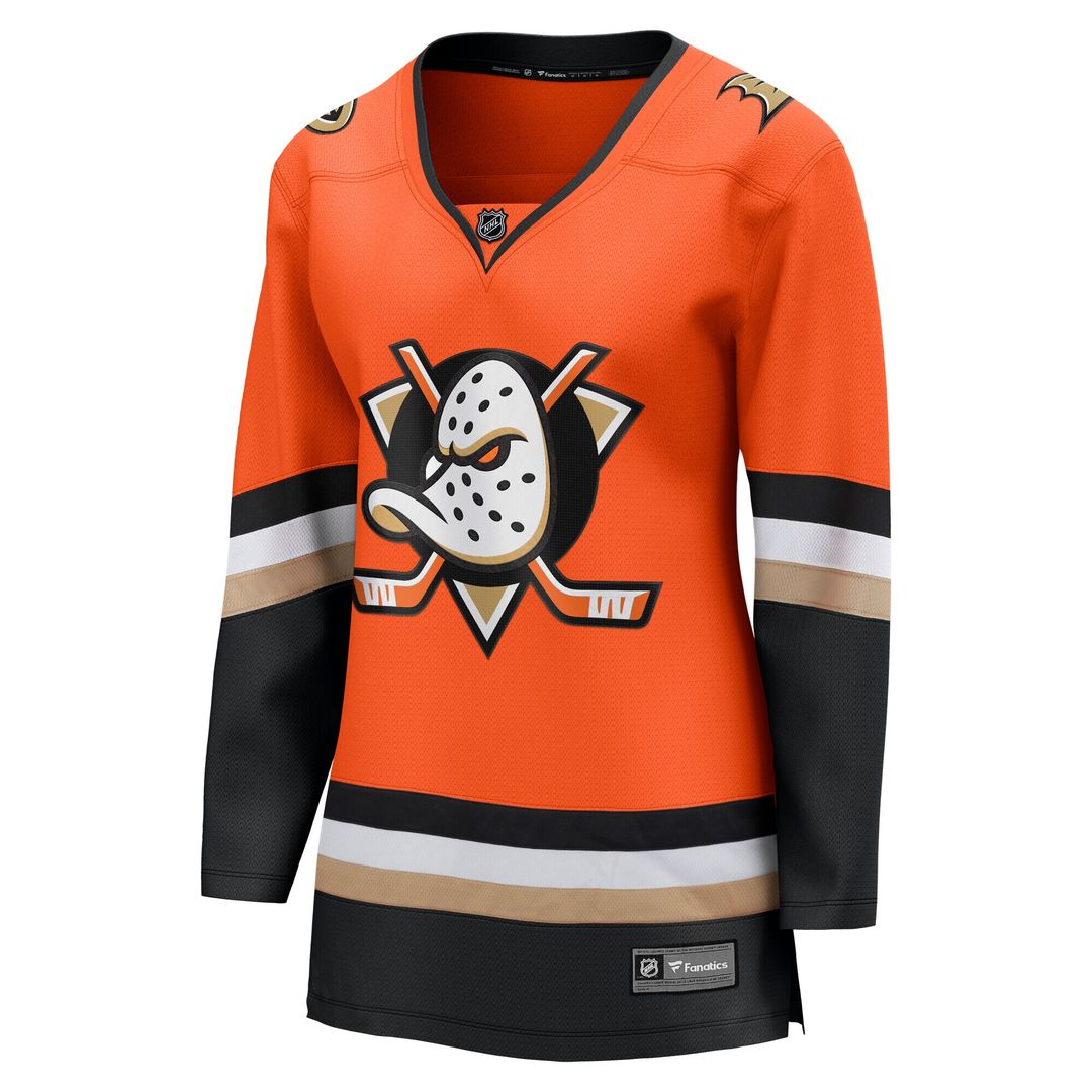 Anaheim Ducks Fanatics Women's Home Breakaway Jersey - Orange