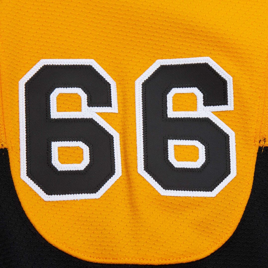 Mario Lemieux Pittsburgh Penguins 1984-85 Power Play Jersey - Gold