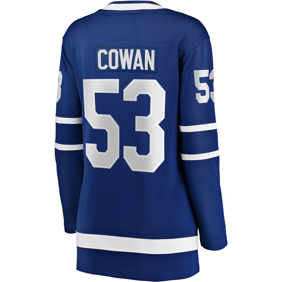 Easton Cowan Toronto Maple Leafs Indiana Women's Home Breakaway Jersey - Blue