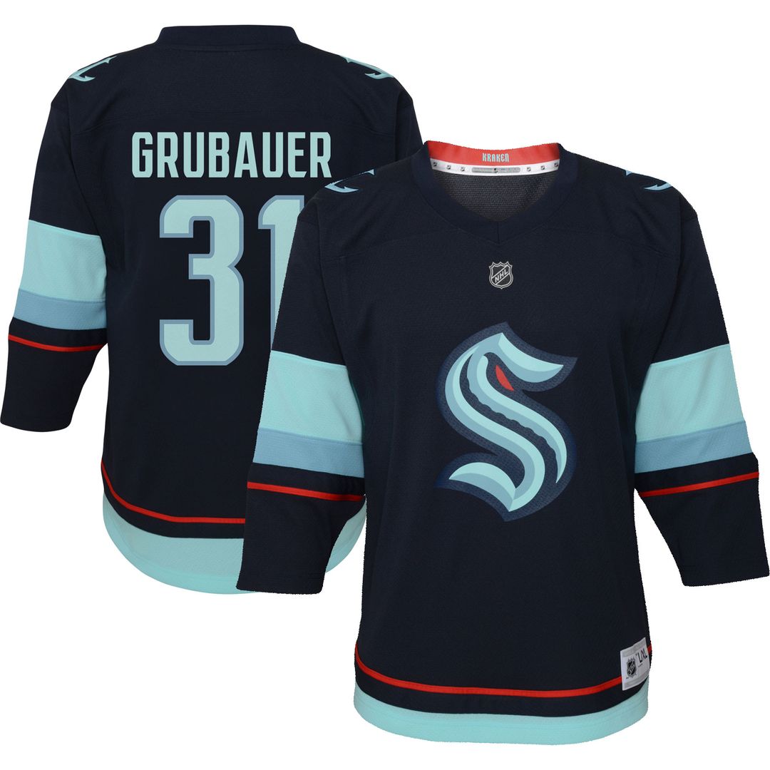 Philipp Grubauer Seattle Kraken Infant Home Player Replica Jersey - Deep Sea Blue