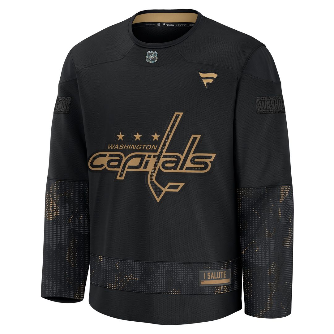 Washington Capitals Fanatics 2024 Military Appreciation Practice Jersey - Black