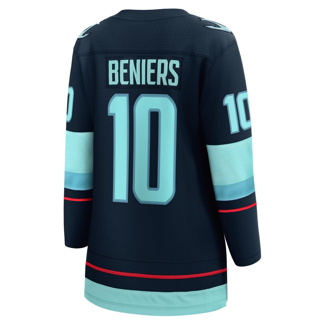 Matty Beniers Seattle Kraken Fanatics Women's Home Breakaway Player Jersey - Deep Sea Blue