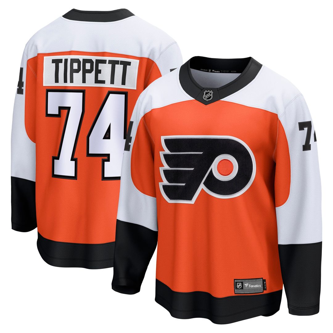 Owen Tippett Philadelphia Flyers Fanatics Home Breakaway Jersey - Orange