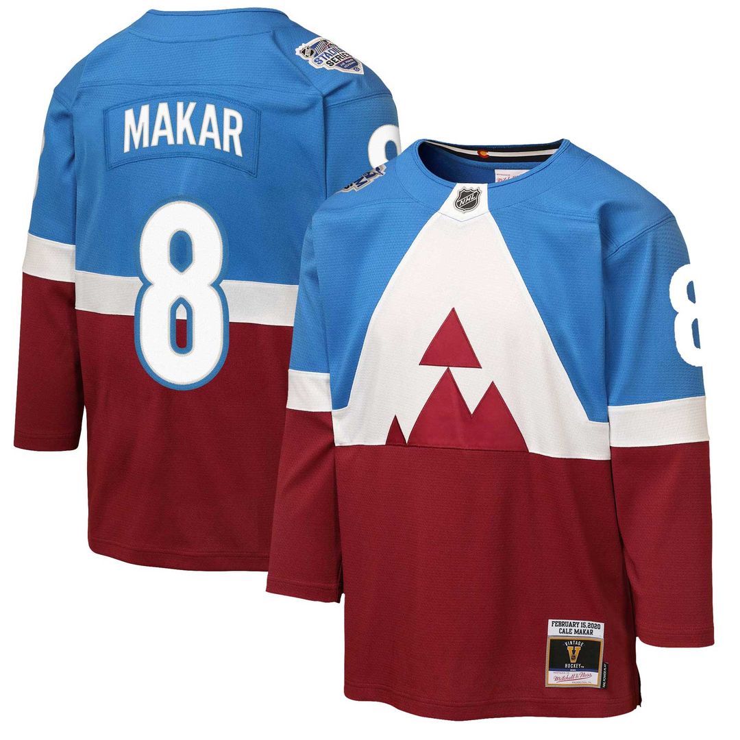 Cale Makar Colorado Avalanche Mitchell & Ness Youth 2020 Stadium Series Power Play Jersey - Blue/Burgundy
