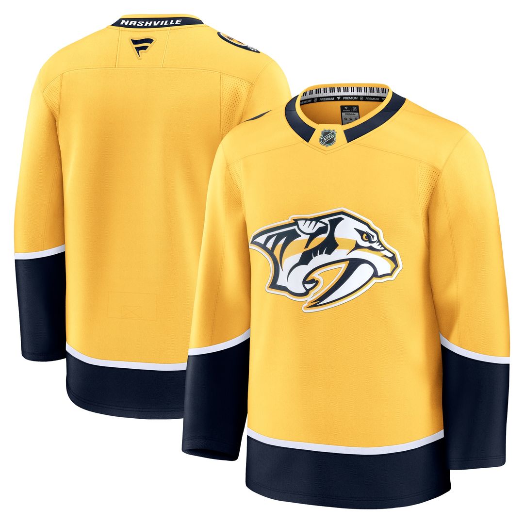 Nashville Predators Fanatics Home Premium Jersey - Yellow