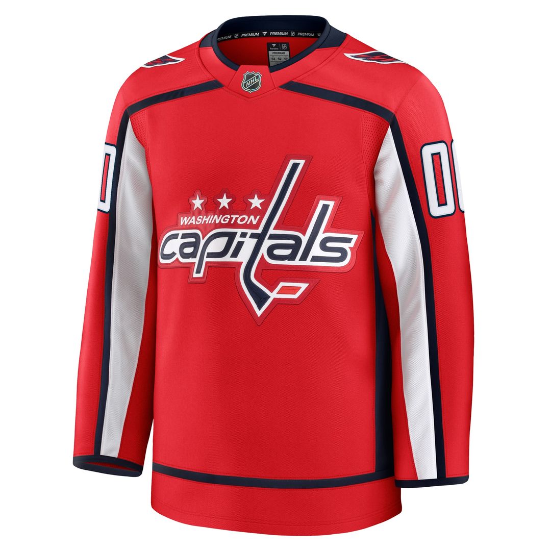 Washington Capitals Fanatics Home Premium Custom Jersey - Red