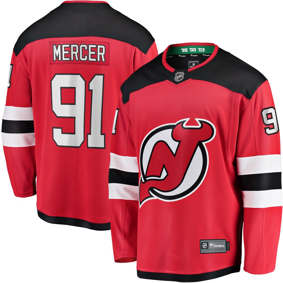 Dawson Mercer New Jersey Devils Fanatics Home Breakaway Jersey - Red