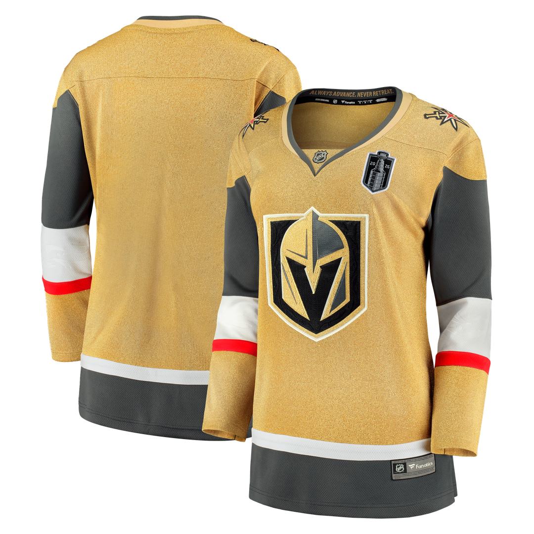 Vegas Golden Knights Fanatics Women's 2026 Stanley Cup Final Breakaway Jersey - Gold