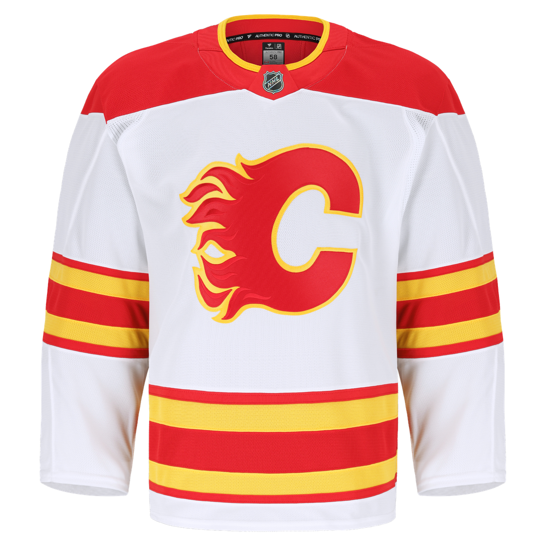 Calgary Flames Fanatics Away Authentic Pro Jersey - White