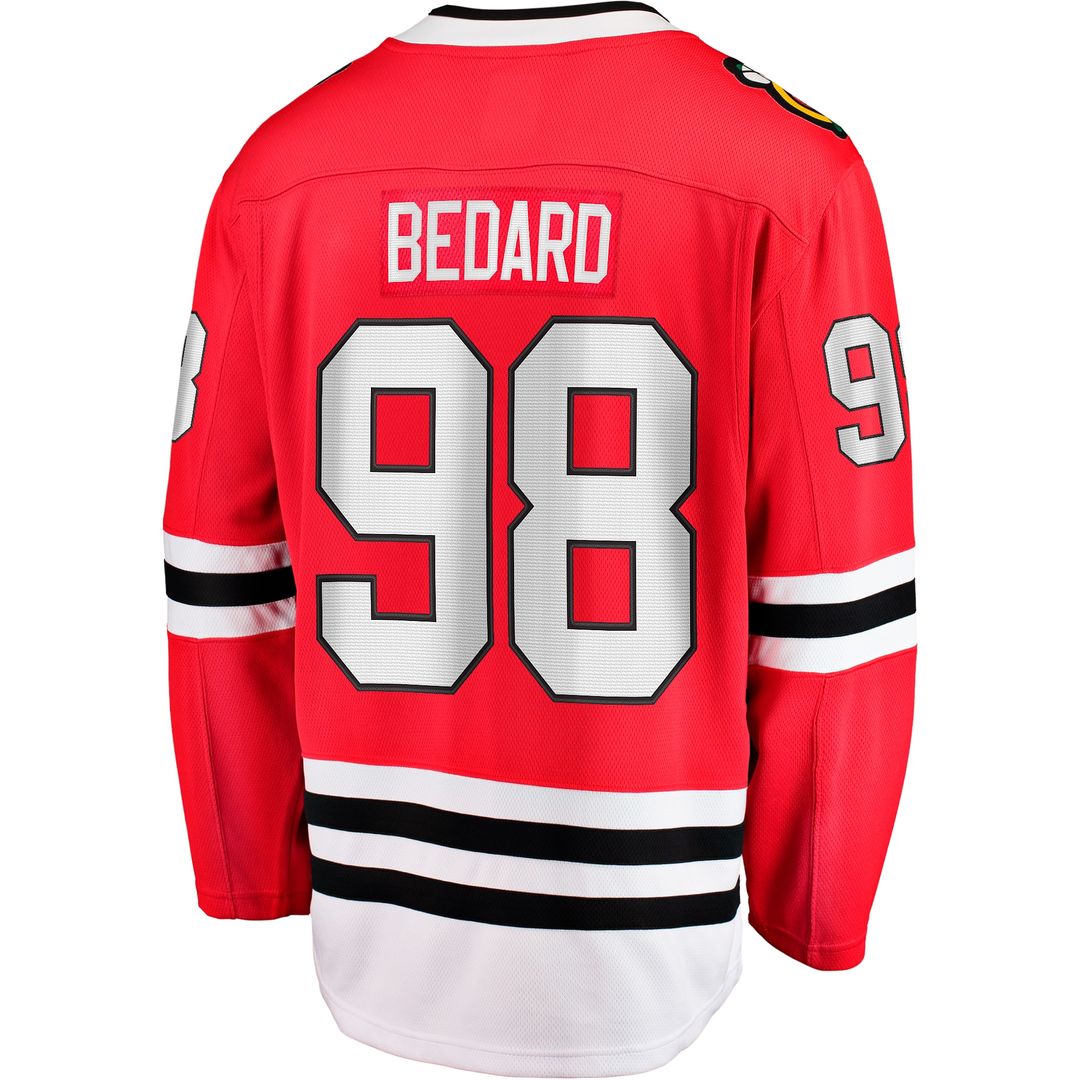 Connor Bedard Chicago Blackhawks Fanatics Away Breakaway Player Jersey - White