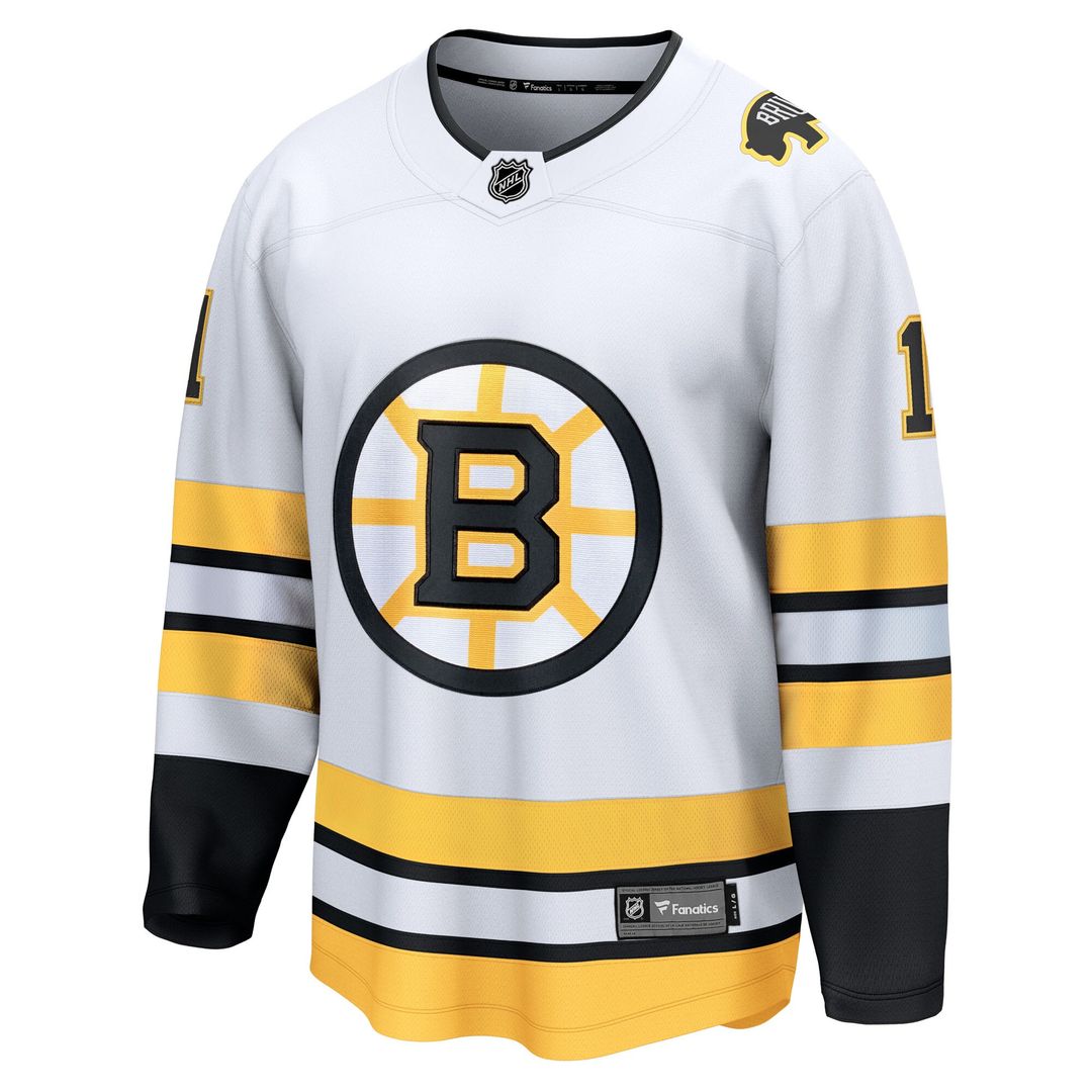 Jeremy Swayman Boston Bruins Fanatics Away Breakaway Player Jersey - White