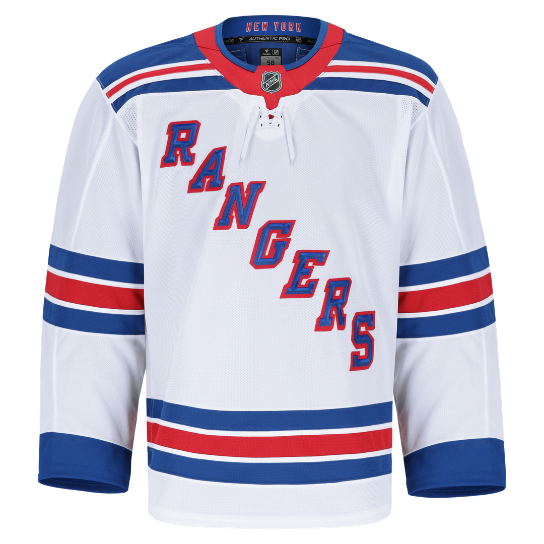 New York Rangers Fanatics Away Authentic Pro Jersey - White