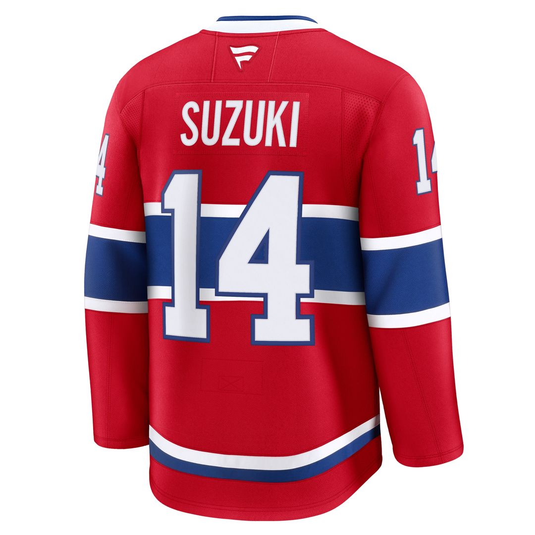 Nick Suzuki Montreal Canadiens Fanatics Home Premium Jersey - Red