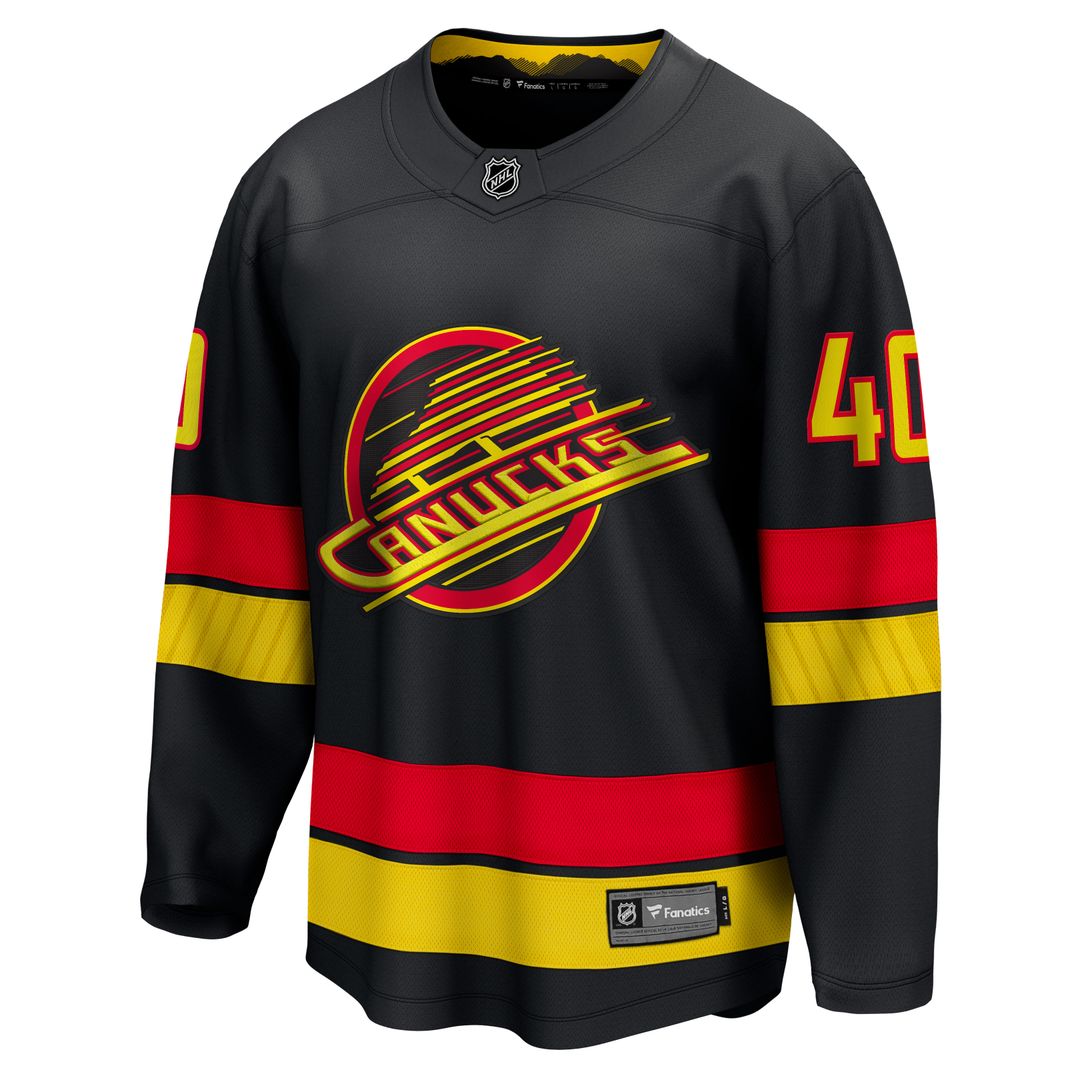 Elias Pettersson Vancouver Canucks Fanatics Breakaway Jersey - Black