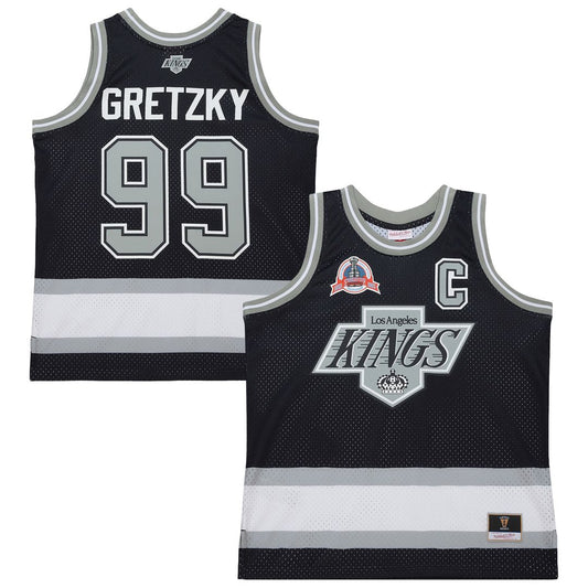 Wayne Gretzky Los Angeles Kings Mitchell & Ness Unisex Maxxed Out Fashion Basketball Jersey - Black