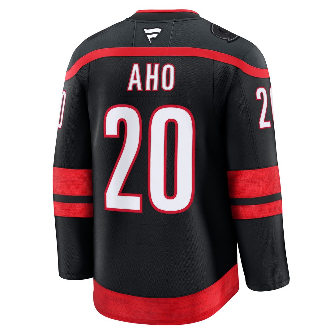 Sebastian Aho Carolina Hurricanes Fanatics Alternate Premium Jersey - Red