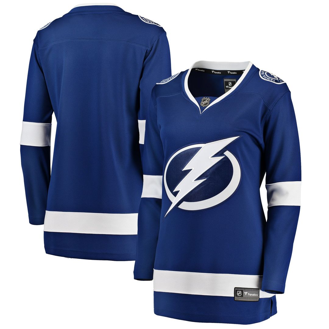 Tampa Bay Lightning Fanatics Women's Home Breakaway Jersey - Blue