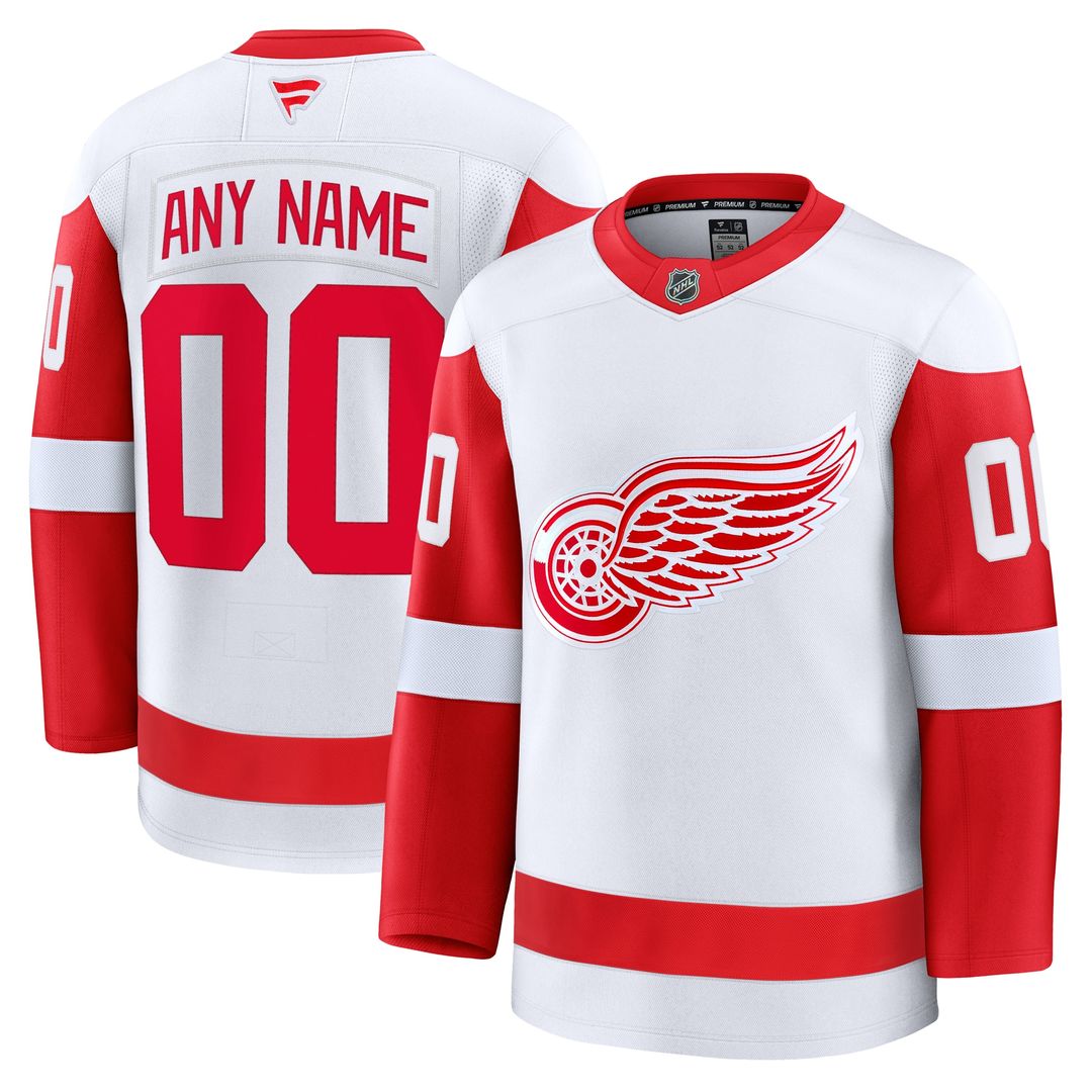 Detroit Red Wings Fanatics Home Premium Custom Jersey - Red
