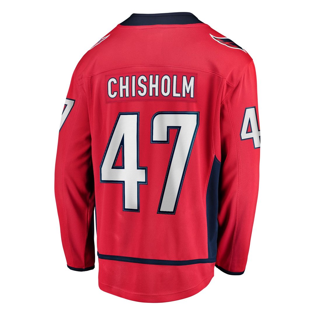 Declan Chisholm Washington Capitals Fanatics Home Breakaway Jersey - Red